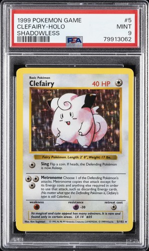 Clefairy (Shadowless) graded PSA 9 for sale on eBay