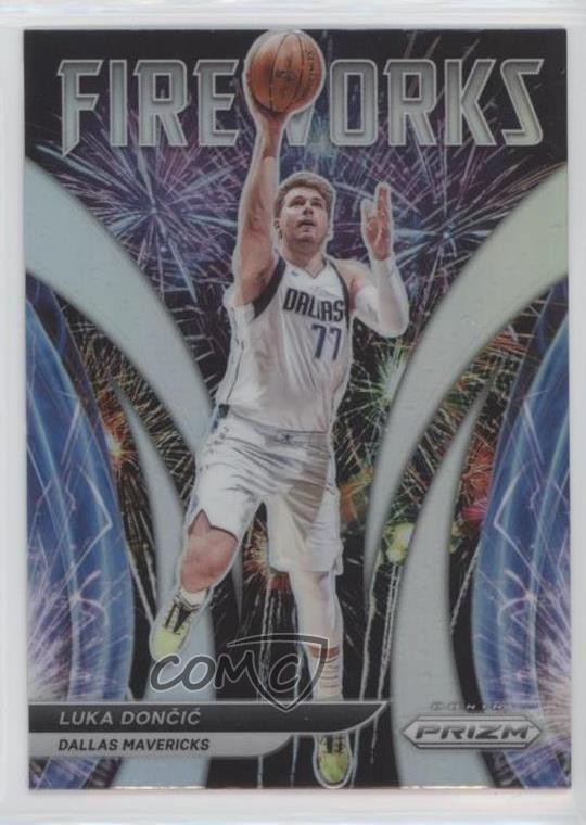 2021-22 Panini Prizm Fireworks Silver Prizm Luka Doncic Luka Dončić #4 0g14