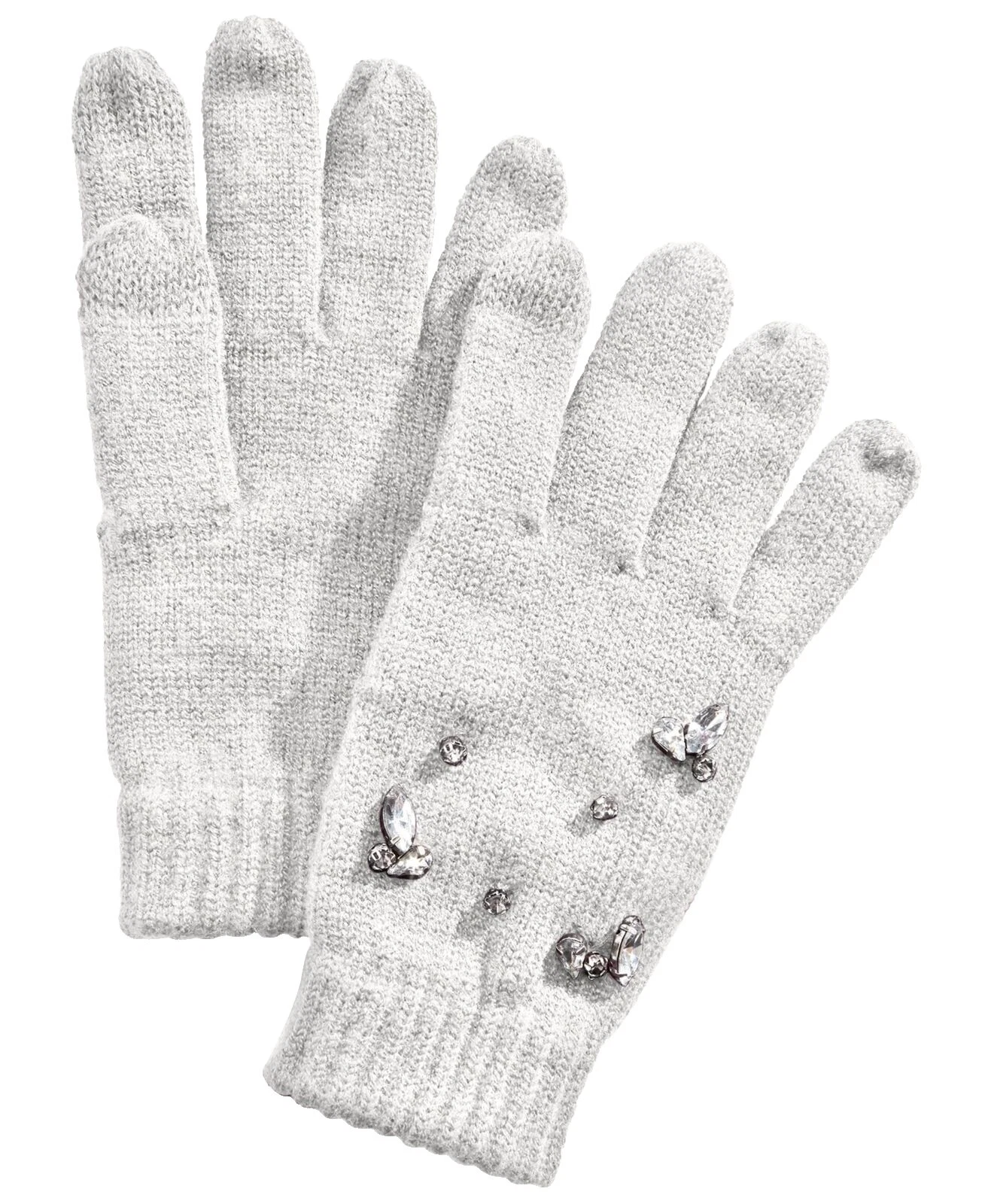 Blanco de Nylon Talla única Guantes y mitones para Mujeres