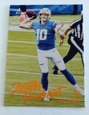 Justin Herbert Chronicles Bronze Luminance RC #203 Los Angeles Charger Rookie 