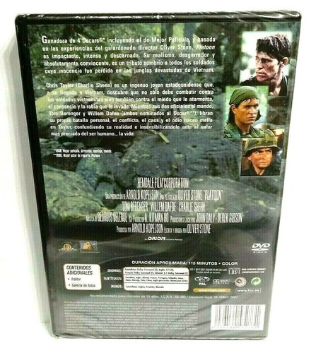 PLATOON DVD NUEVA PRECINTADA - Imagen 2 de 2