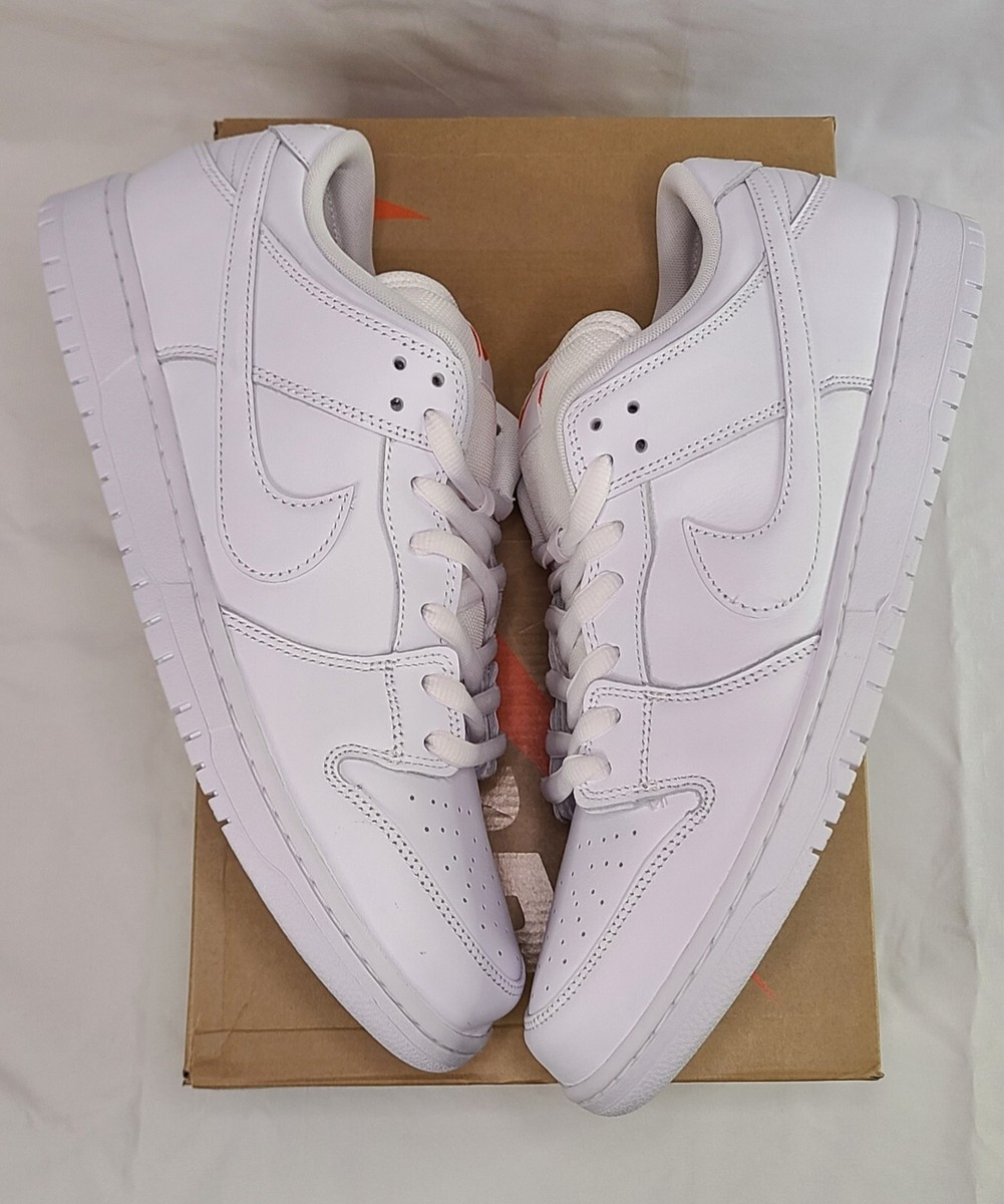 Nike SB Dunk Low Pro ISO Triple White | Mens Size 13 | NEW