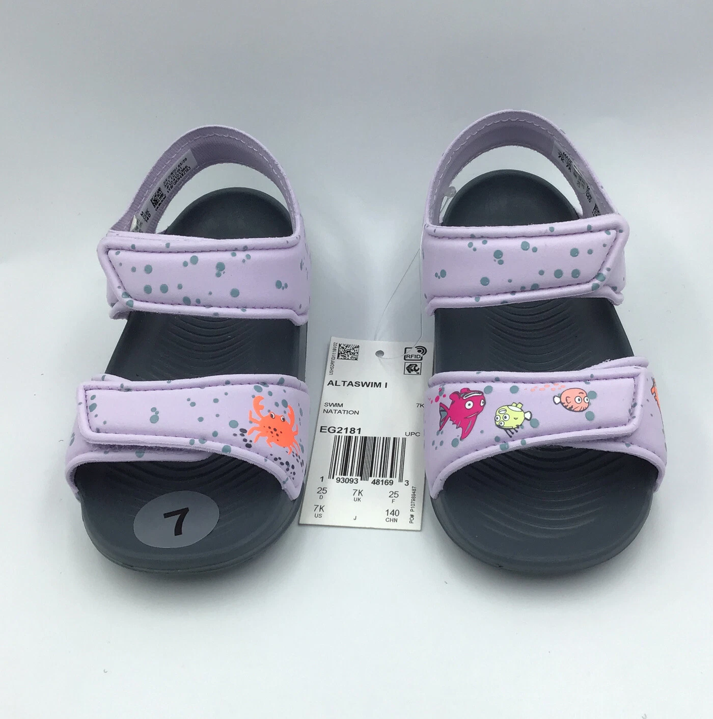 Sandali Adidas AltaSwim I Bambina Swim Nation EG2181 lilla taglia 7K nuovi