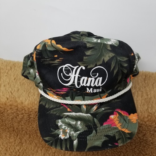 De Colección Hana Maui Floral Snapback Cuerda Sombrero Gorra San Sol Aspecto Raro - Imagen 2 de 7