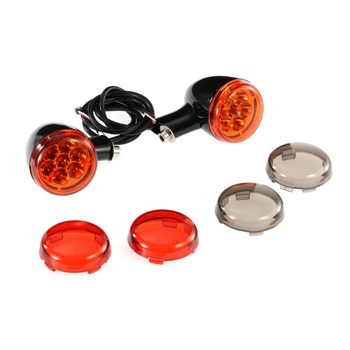 Front Amber Turn Signals Light Bracket Fit For Harley Sportster XL883 1200 92-21 - Picture 4 of 12