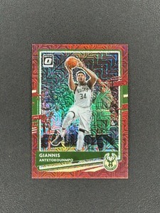 Giannis Antetokounmpo 2020-21 Donruss Optic Red Choice /88 SSP RARE CHAMP YEAR