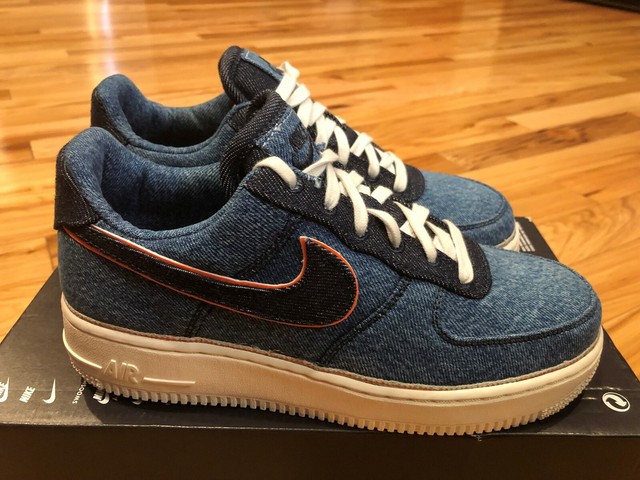 nike air force 1 stonewash blue