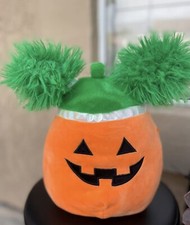 Squishmallows Paige The Pumpkin 8 inch - Halloween 2021 Kellytoy NWT Squish Doos