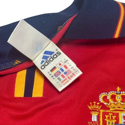 Spain Football Shirt Jersey Camiseta Soccer 1999 2000 2001 Home Size XL Adidas - Picture 4 of 8
