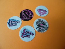 Pre Cut One Inch Bottle Cap Images SUPER GIRL Free Shipping