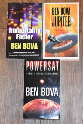 3 BEN BOVA PB Lot Jupiter, Powersat & The Immortality Factor