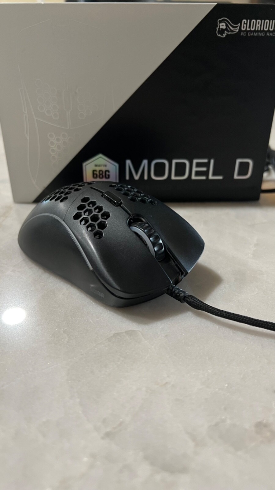 Glorious Model D Wired Gaming Mouse - Lightweight Matte Black Design for PC Gamers-image