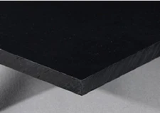 POLYETHYLENE BLACK .750" X 24" X 48"  HDPE NON-TEXTURED PLASTIC SHEET 