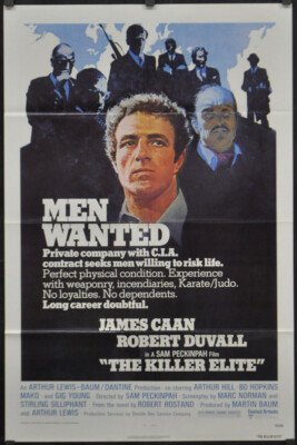 THE KILLER ELITE 1975 Original 27x41 Filmplakat James Caan Robert Duvall