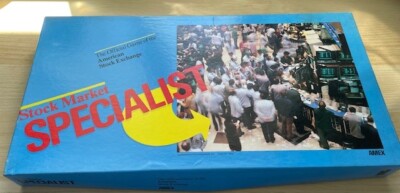 BÖRSENSPEZIALIST BRETTSPIEL 1983, AMEX. Amerikanische Börse.Top