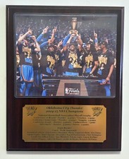 Oklahoma City Thunder 2024 - 25 NBA Champions 8x10 Plaque w Engraved Nameplate