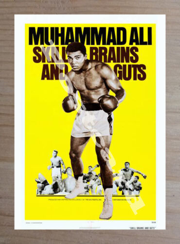 Historic Legends Of The Ring- Muhammad Ali 1975 Movie Advertising Postcard - Foto 1 di 2