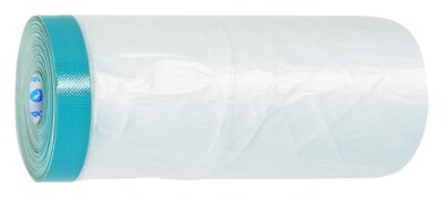 Storch Masker Tape Abdeckfolie mit Klebeband Cover Quick Folienband 210cm x 16m