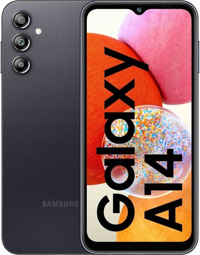 Samsung Galaxy A14 4G (RAM 4 GB, 64 GB) - Teléfono desbloqueado de doble SIM (negro) desbloqueado - Imagen 1 de 4