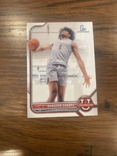 2021-22 Bowman University Basketball Shaedon Sharpe base paper 1st Bowman # 91