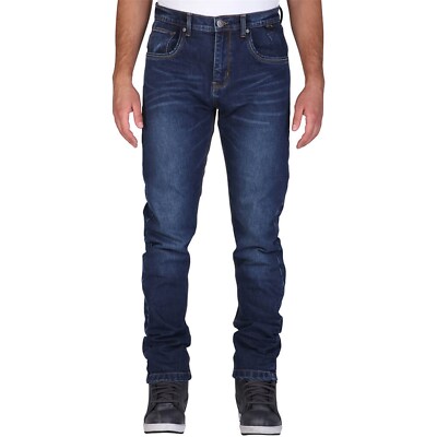 Modeka Trousers Sonic Mono W33-L34 - Mens Motorcycle Jeans Pants with Protector