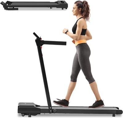 Home Electric Treadmill 10km/h Folding 12 Presets LCD