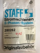 STAFF Stromschienen 3 - Phasen - System 280262 Befestigungsstück weiß