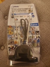 Digital HD UHF VHF TV Rabbit Ear TV Antenna with Booster Knob Control TV Antenna