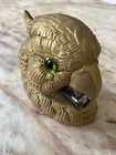 VINTAGE SOLID BRASS STAPLER-IMAGE OF A PARROT WITH GLASS BEAD EYES-RARE-UNIQUE! — photo 1