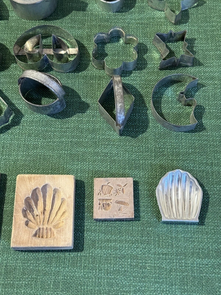 Antike Backformen Set, Spekulazius, Plätzchen, Knetmasse, Spielzeug - Bild 4 von 4