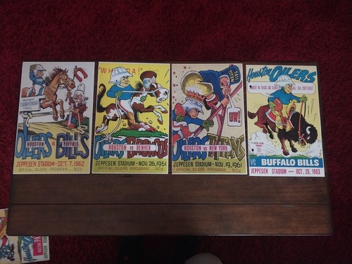 Houston Oilers AFL NFL Souvenir Poster Lot 23 Memorabilia - Picture 2 of 14