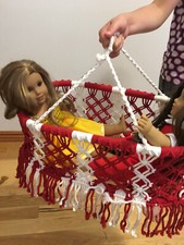 Se adapta a 15" 18" 19" Baby Doll repollo parche portabebés pequeño bebé vivo cama columpio