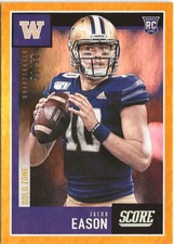 2020 Panini Score Jacob Eason Gold RC Rookie 31/50 Washington Huskies