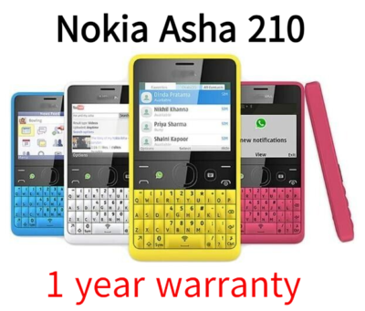 Nokia Asha 210 Dual SIM GSM QWERTY Keyboard Bluetooth CellPhone +1