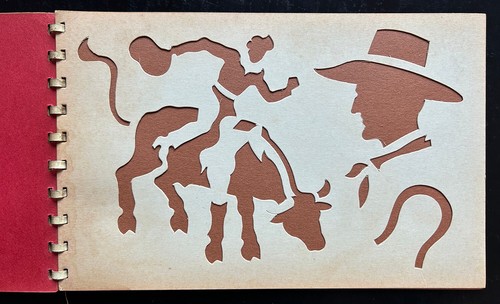 Vintage Stencil-Art Book Out West For Children Art Drawing Project - Picture 6 of 10