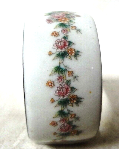 ANILLO DE SERVILLETA INDIVIDUAL FLORAL fina porcelana de mediados de siglo - ¡como nuevo! - (1 de 24 ofrecidos) - Imagen 4 de 9