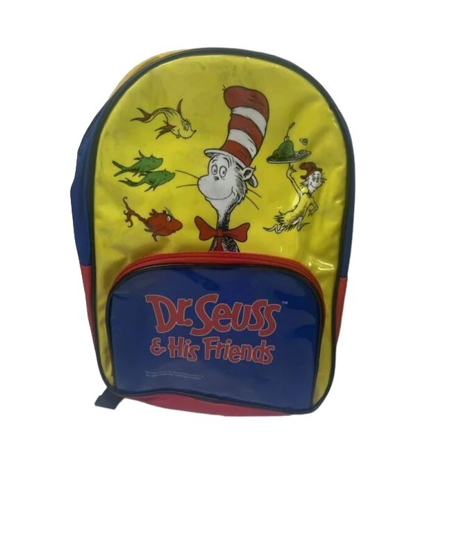 Vintage 1997 Dr Seuss Cat In The Hat Mini Backpack Tote Purse Bag Retro  Hip | eBay