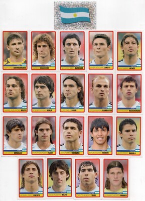 Argentina Team Panini Copa America Venezuela 2007 - No Messi