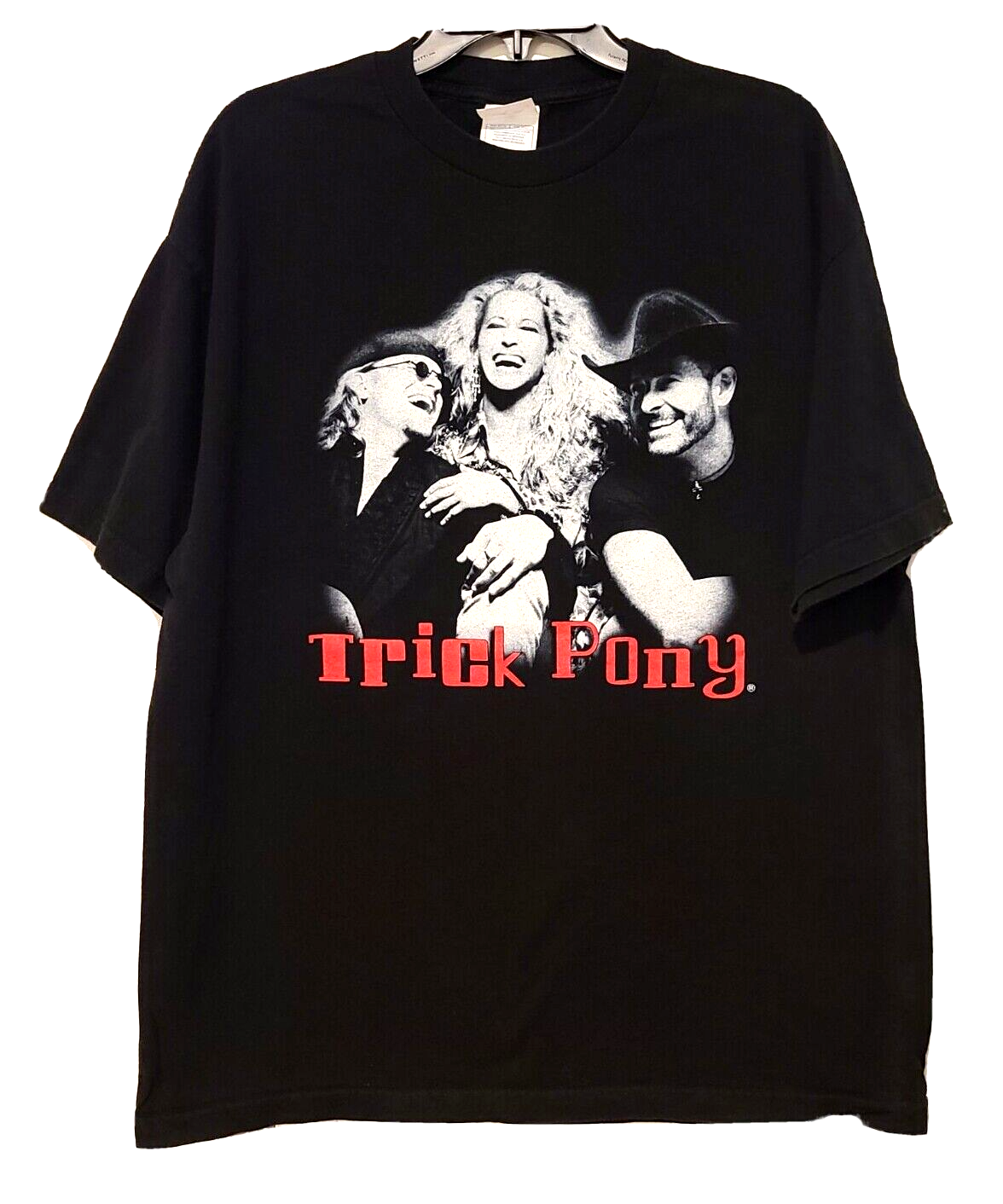 Camicia vintage Trick Pony musica country double face XL