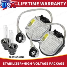 2x For Toyota Avalon Camry Sienna Venza Xenon Ballast Control Unit Module & Bulb