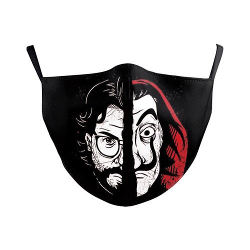 Adult Money Heist Mouth Masks La casa de papel El Profesor Costume play Facemask - Picture 18 of 47