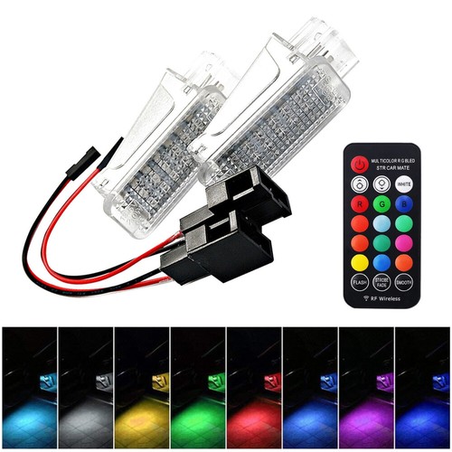 2x passend für AUDI A1 A3 A4 A5 A6 A7 Q3 Q5 Q7 Fußraumbeleuchtung LED Module RGB - Imagen 3 de 14