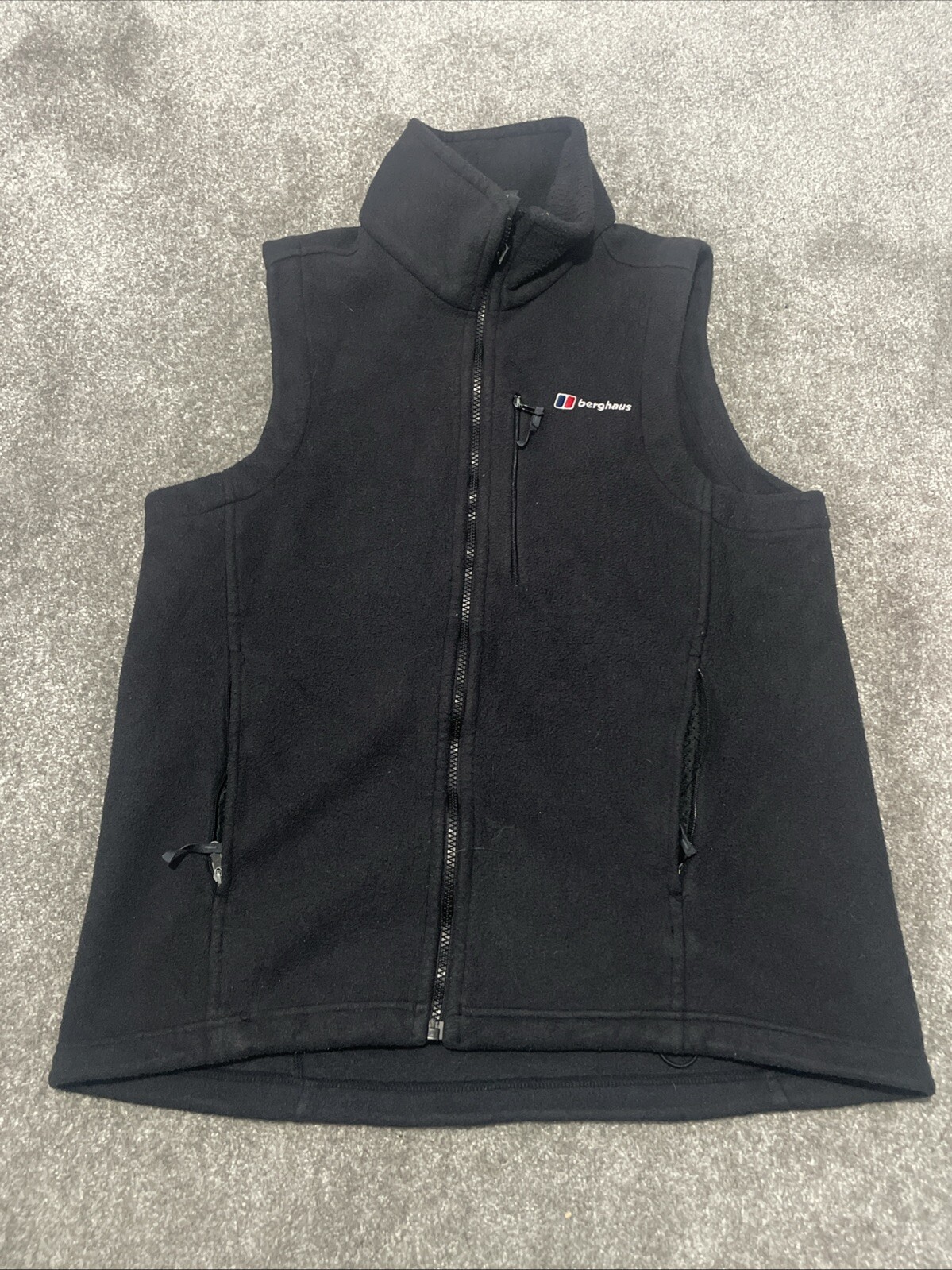 Berghaus Fleece Gilet Body Warmer Walking Hiking Black Size Medium