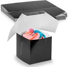 MT Products Black Bakery Box 4 x 4 - Cupcake ...