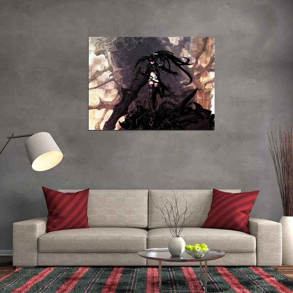 V2076 Black Rock Shooter Mato Kuroi Anime Manga Art Decor WALL