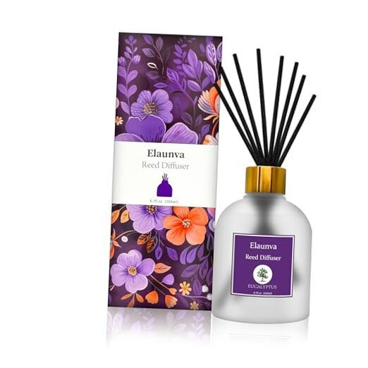 Diffuser Sets 6.7fl oz with Sticks，Home Fragrance Diffuser for Eucalyptus