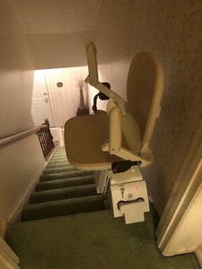 Acron SuperGlide 130 Series Chair Lift Fits 14 Stairs with (2) Remote Controls