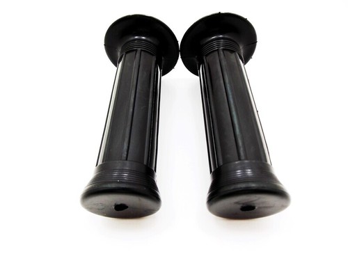 SUZUKI TS125 79-82 JBS BLACK HAND GRIP SET LEFT RIGHT PAIR HANDLEBAR GRIPS - Picture 3 of 4