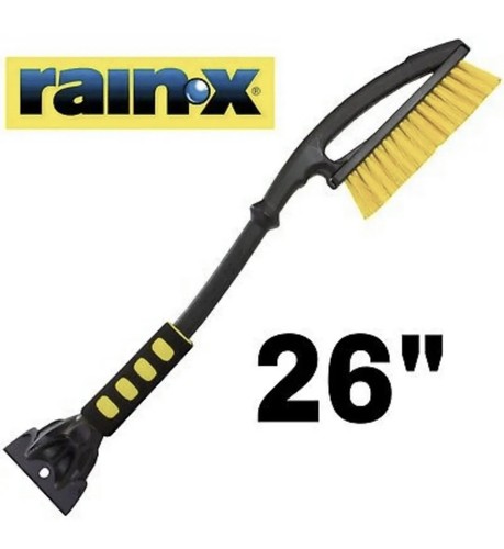 NEW Rain-X 26” Ergo Car Snow Brush With Ice Scraper Tool Combo Black & Yellow - Bild 4 von 7