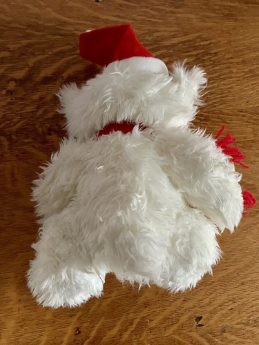 Vintage Nature’s Elements Polar Bear Plush Stuffed Animal W/Hat/Scarf Plaid Feet - Picture 4 of 7